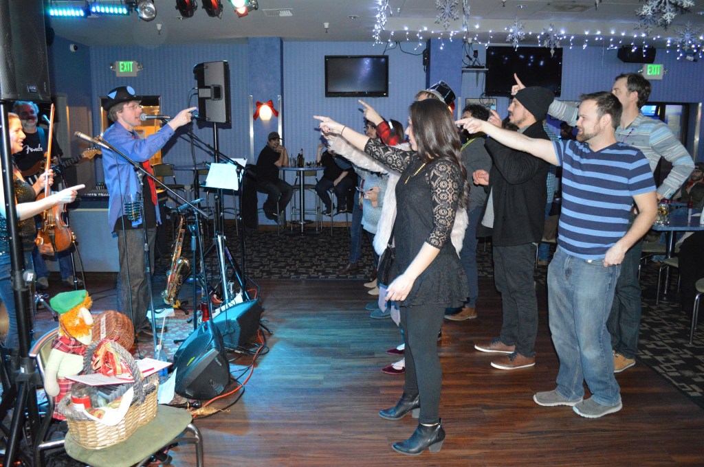 Charmas fires up dancers at Coasters nightclub, near the Beach Boardwalk in Santa Cruz, California.