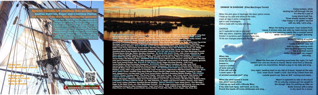 Inside cover art for Charmas second album, Songs of the Sea.